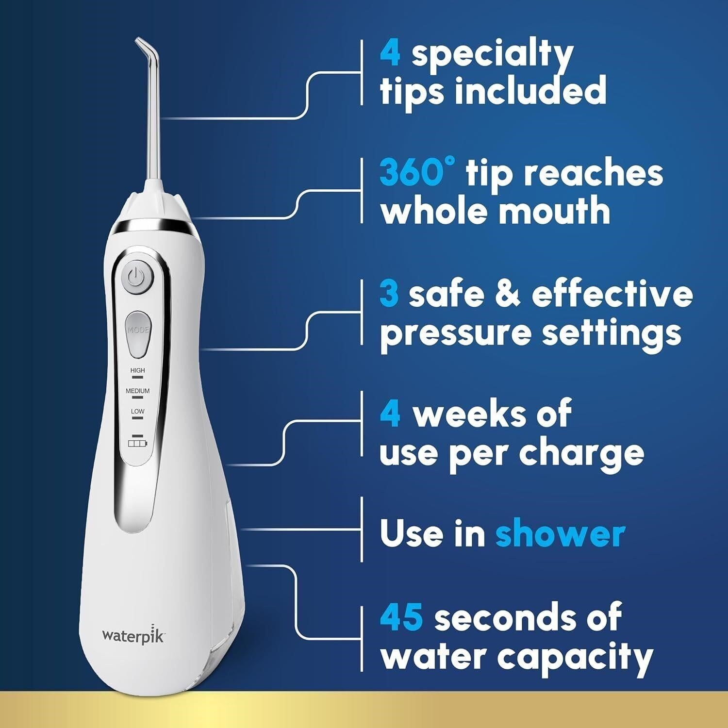 Waterpik Cordless Advanced 2.0 Water Flosser...