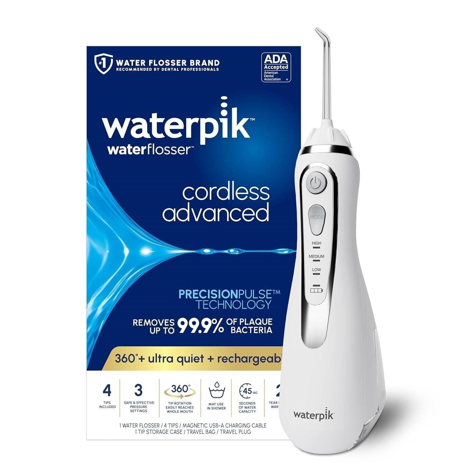 Waterpik Cordless Advanced 2.0 Water Flosser...